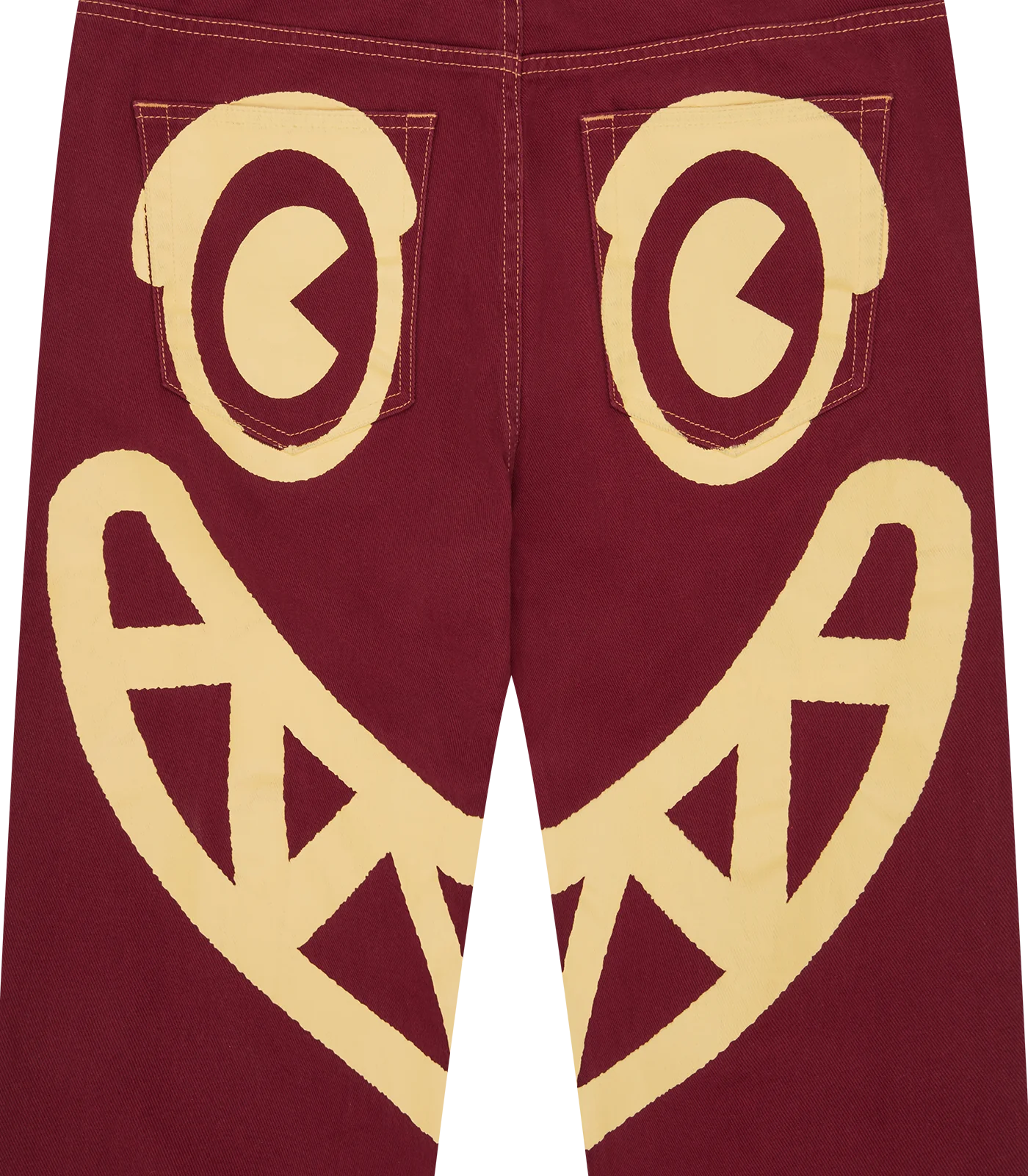 ICECREAM DENIM PANT - BURGUNDY