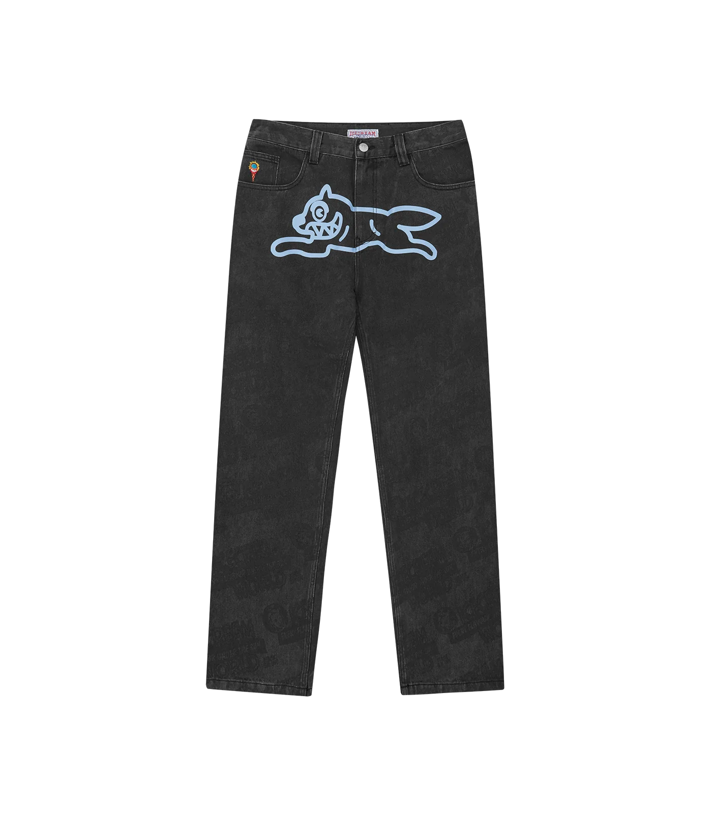 EVERY FLAVOUR DOUBLE SCOOP DENIM PANTS - WASHED BLACK