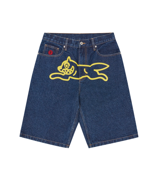 RUNNING DOG DENIM SHORTS - INDIGO