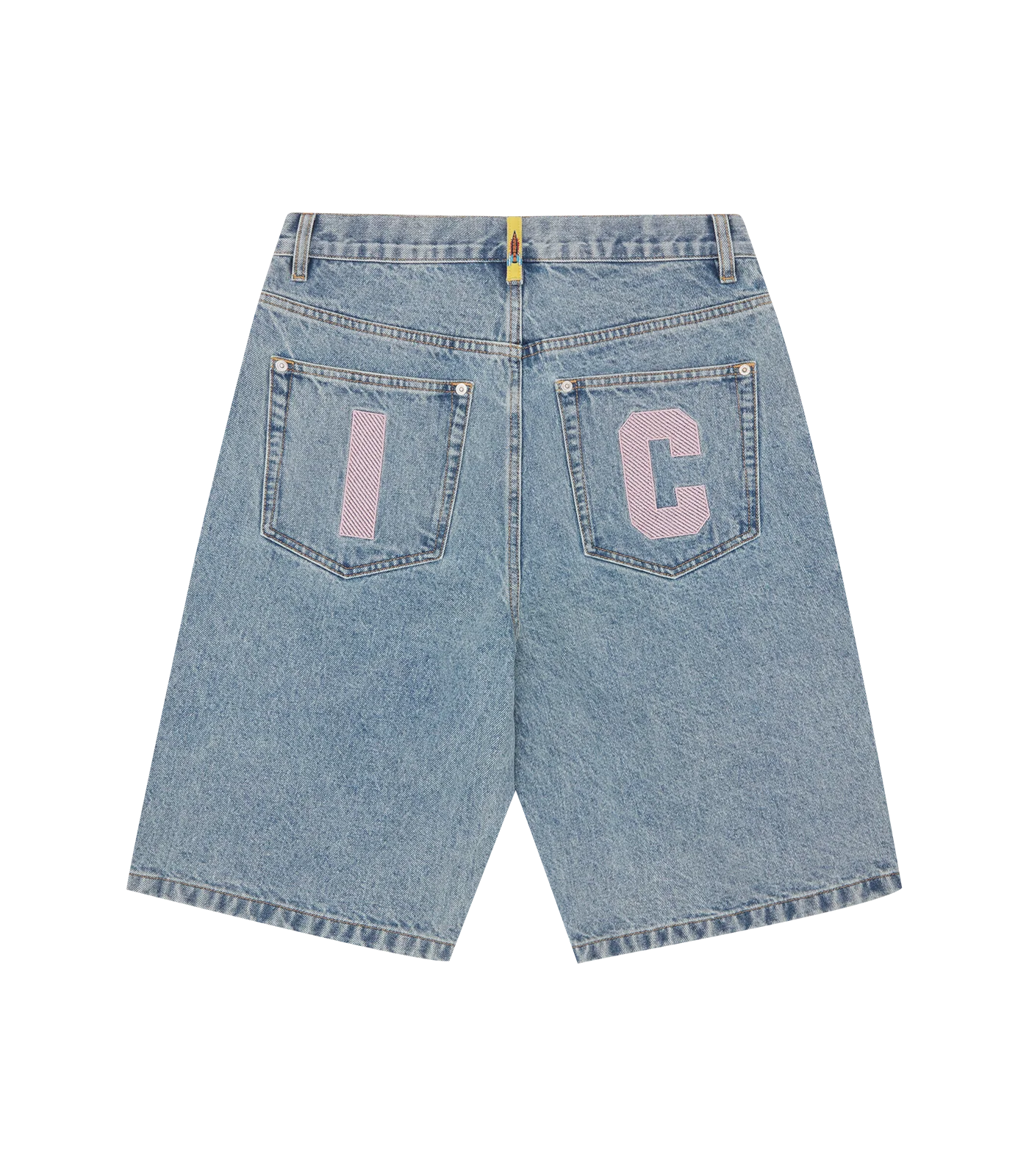 RUNNING DOG DENIM SHORTS - HEAVY WASH BLUE