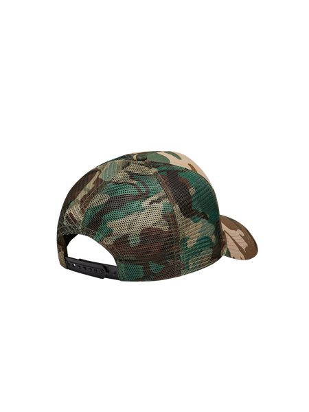 RUNNING DOG WOODLAND CAMO TRUCKER CAP