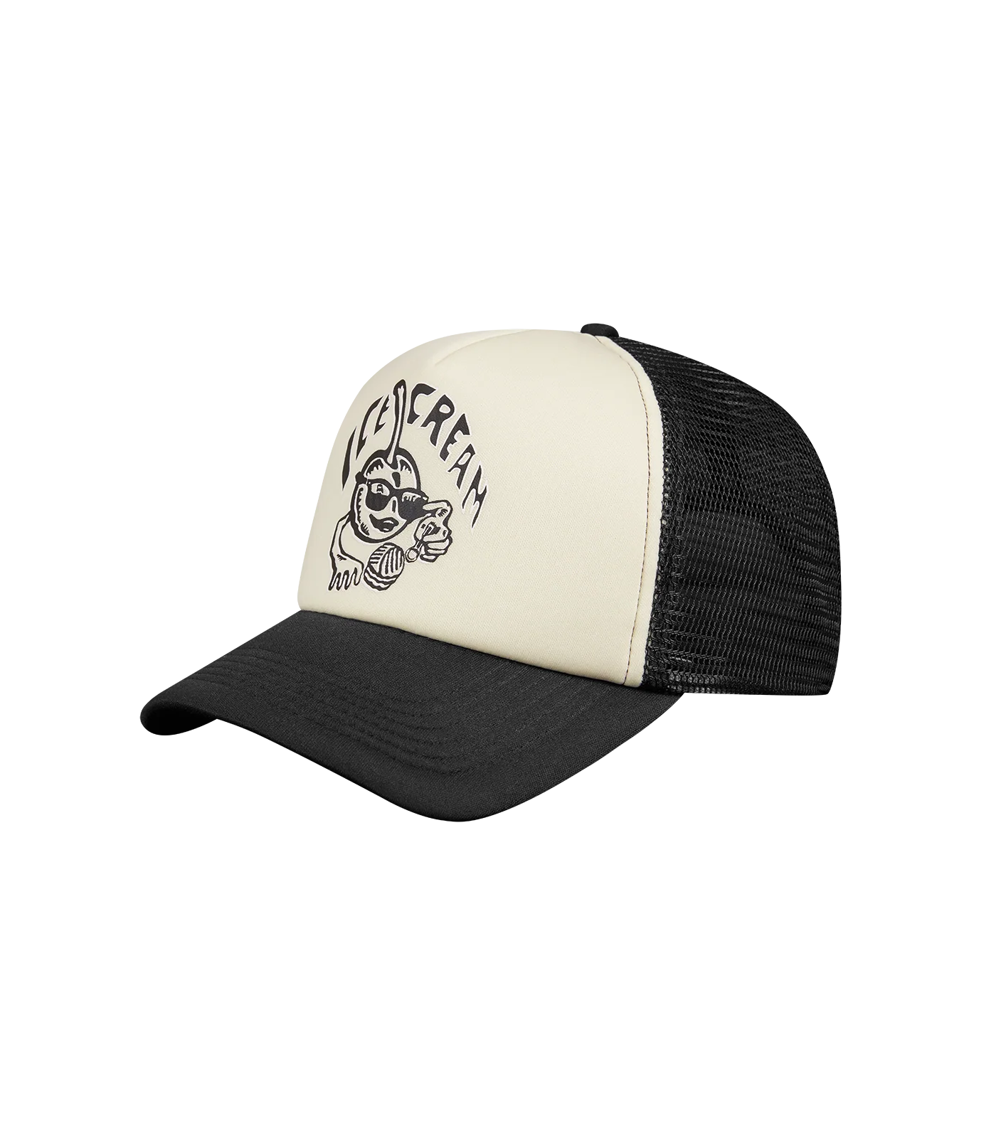 CHERRY TRUCKER CAP - YELLOW/BLACK