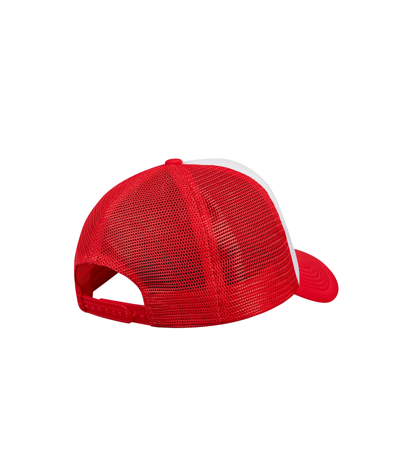 CHERRY TRUCKER CAP - WHITE/RED