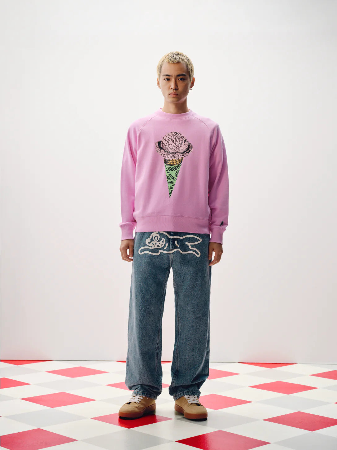 CONE CREWNECK - PINK