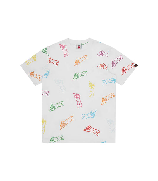 ALLOVER RUNNING DOG T-SHIRT - WHITE