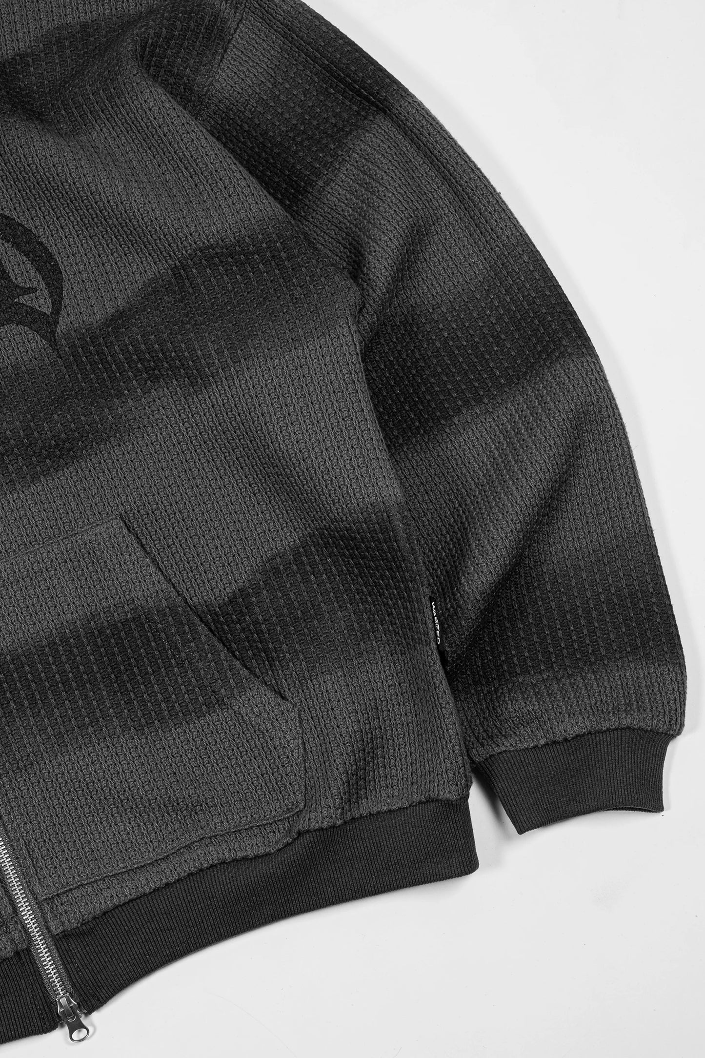NEVERMIND ZIP SWEATER-CHARCOAL
