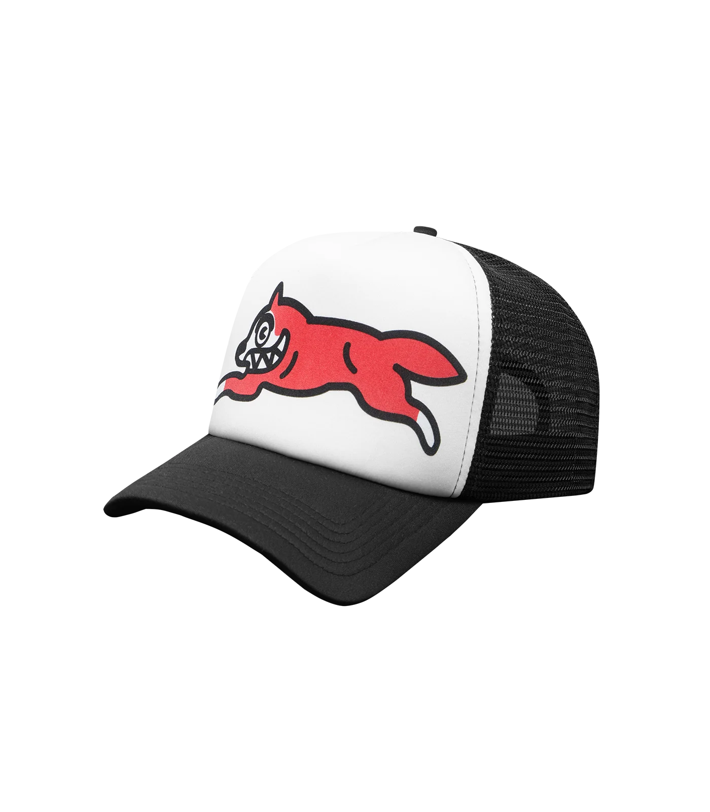 RUNNING DOG TRUCKER HAT - BLACK