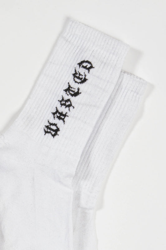 SPLINTER SOCKS-WHITE