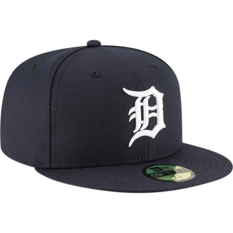 NEW ERA CAP-59FIFTY DETROIT WHT/NVY