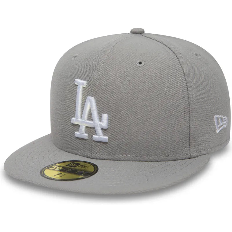 NEW ERA CAP-59FIFTY LA GREY/WHT