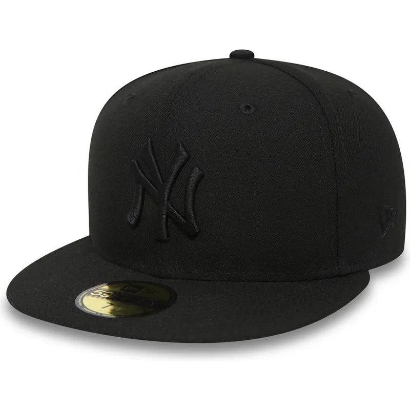 NEW ERA CAP-59FIFTY NY BLK/BLK